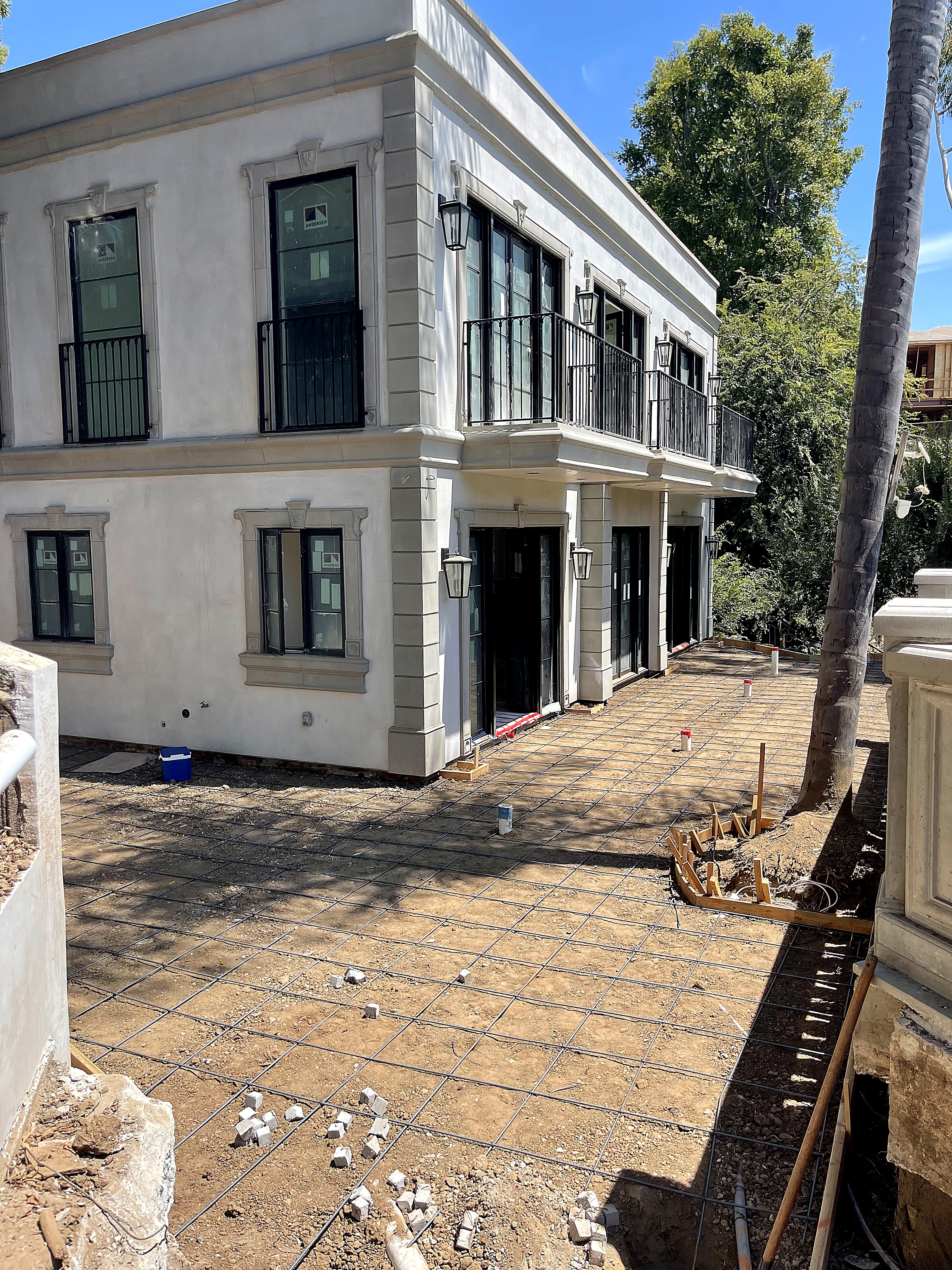 Finished exterior of a Bel Air residence